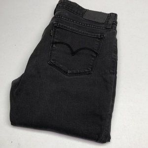 LEVI 711 BLACKWASH SKINNY JEANS 28x30 ⭐️